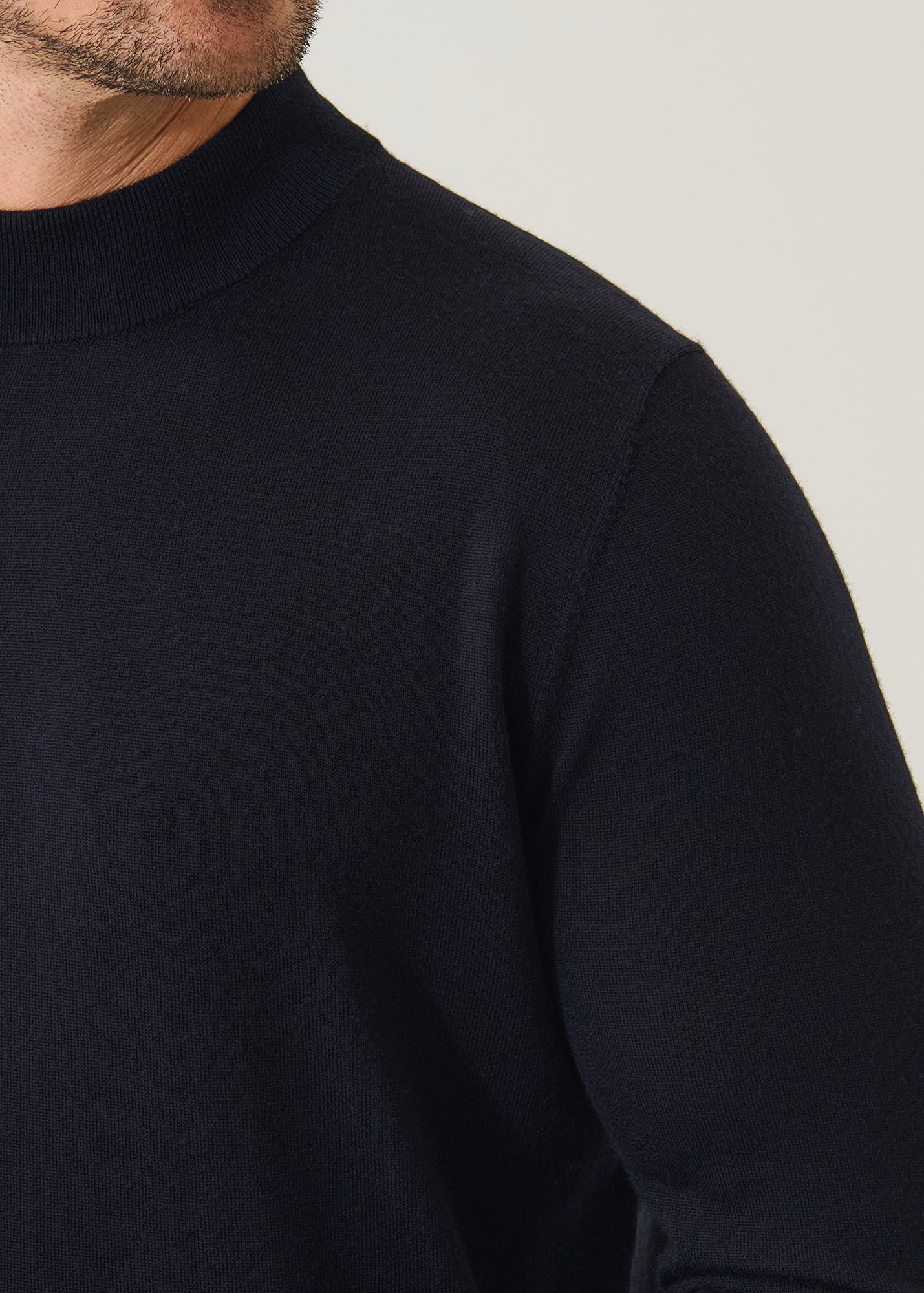 Extra-Fine Merino Mock Neck