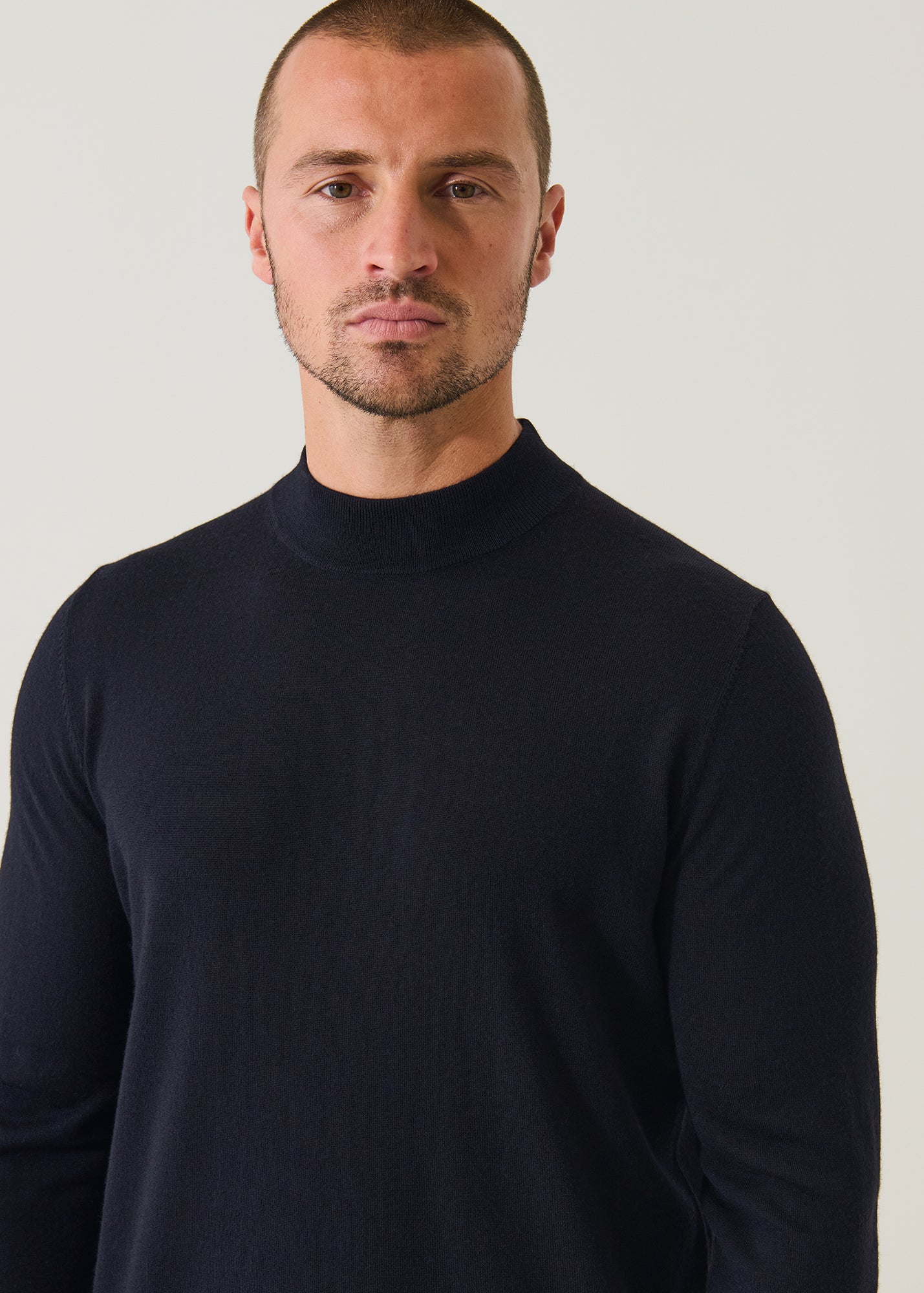 Extra-Fine Merino Mock Neck