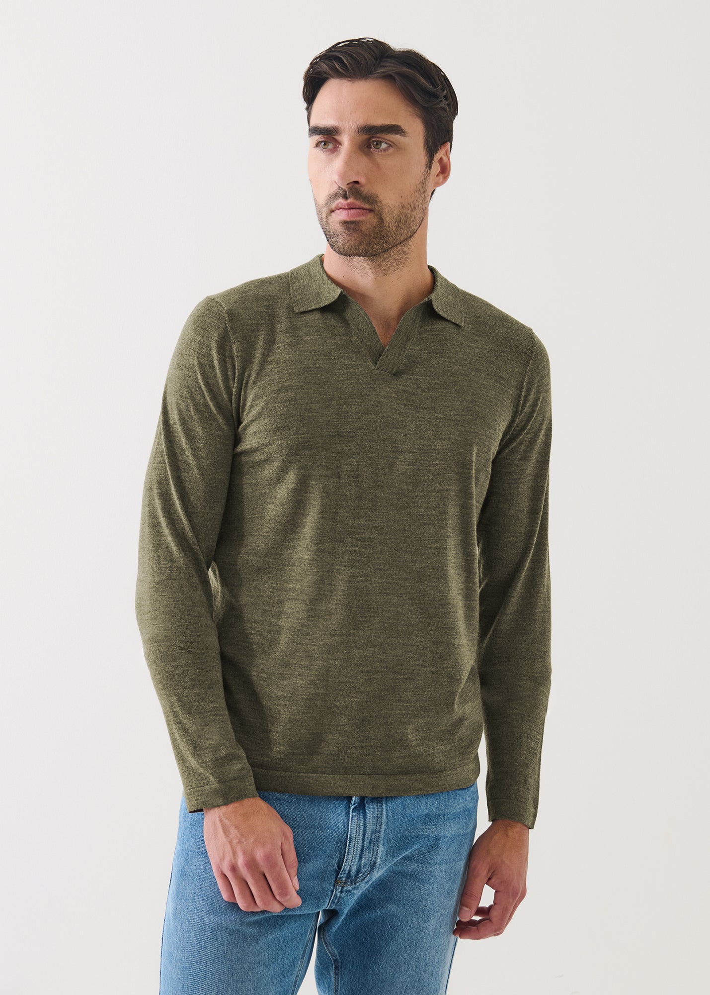 Extra-Fine Merino Open Polo - PATRICK ASSARAF