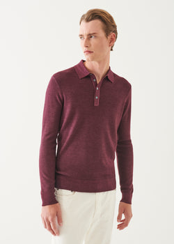 Extra-Fine Merino Seed Stitch Vintage Polo