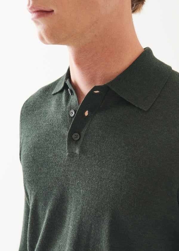 EXTRA-FINE MERINO BUTTON POLO