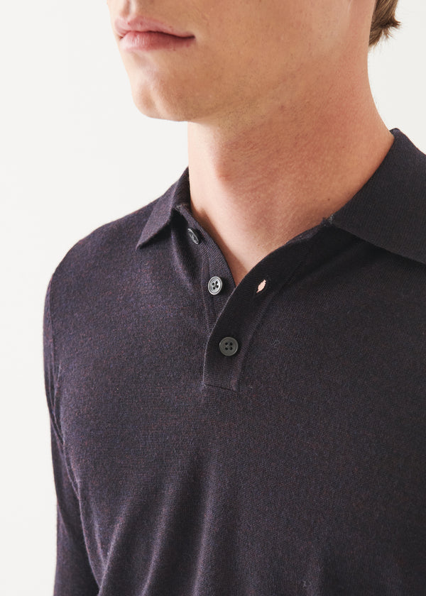 Extra-Fine Merino Button Polo