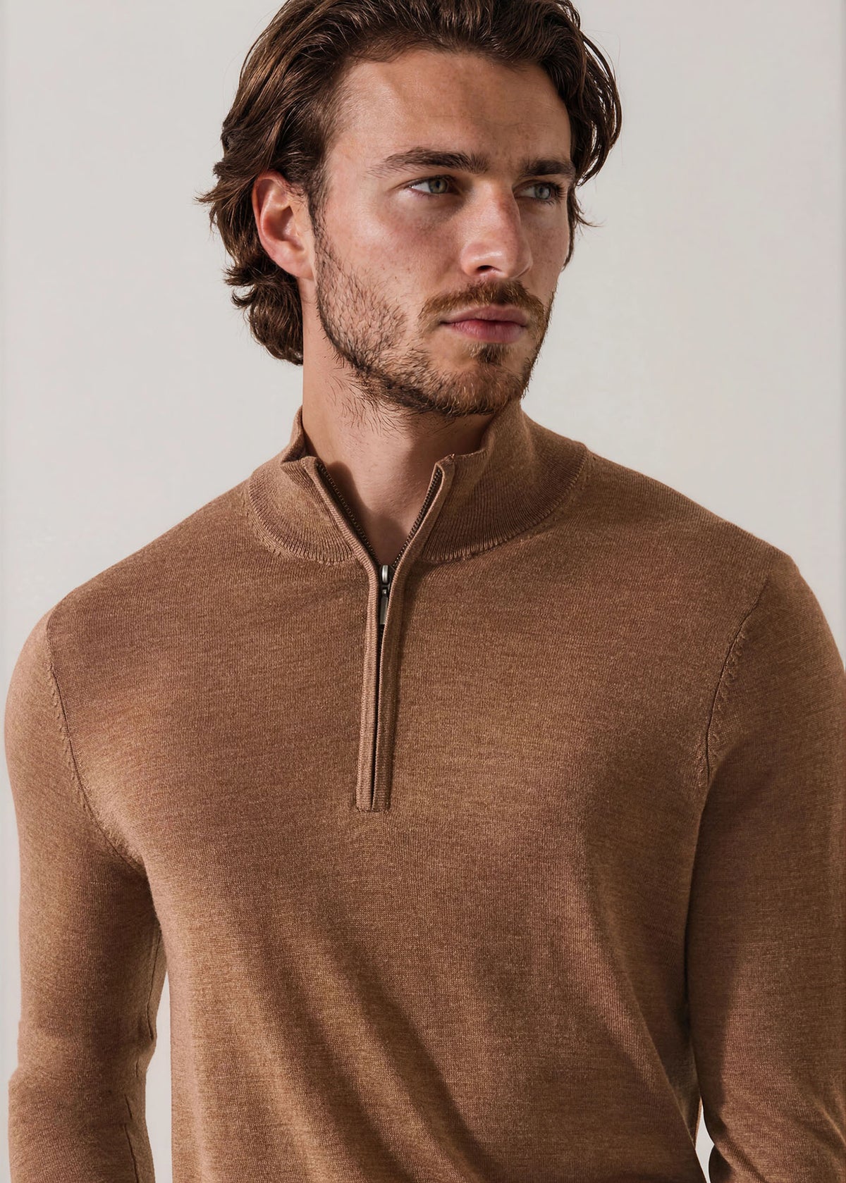 Extra-Fine Merino Quarter Zip - PATRICK ASSARAF
