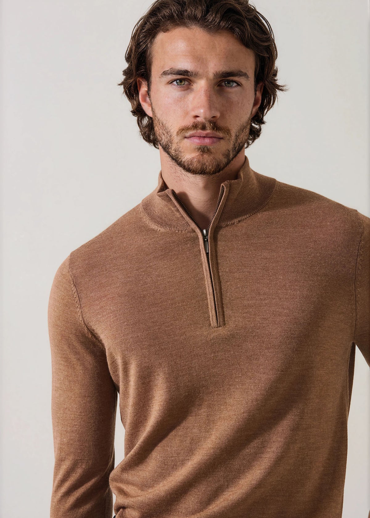 Extra-Fine Merino Quarter Zip - PATRICK ASSARAF