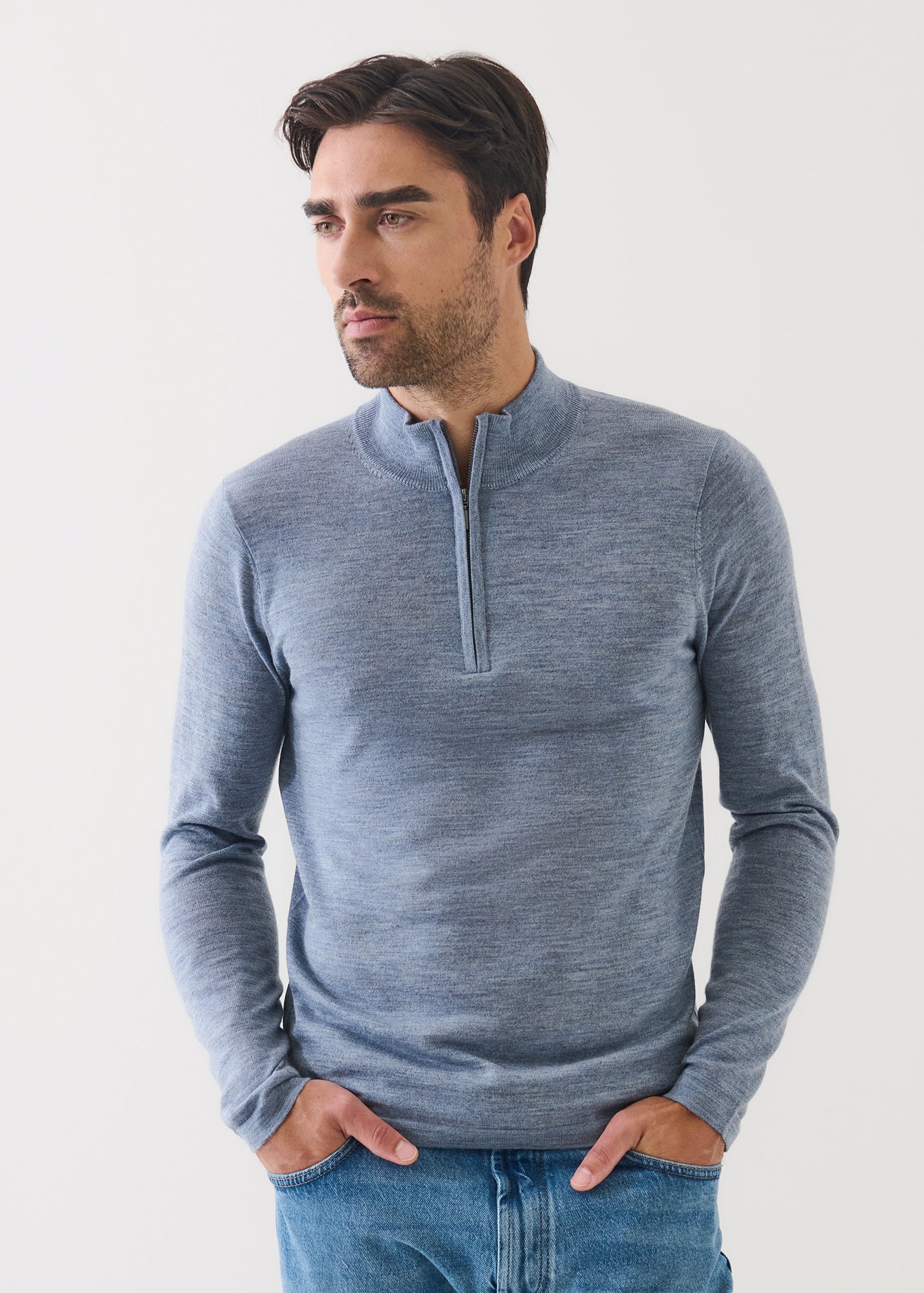 Extra-Fine Merino Quarter Zip