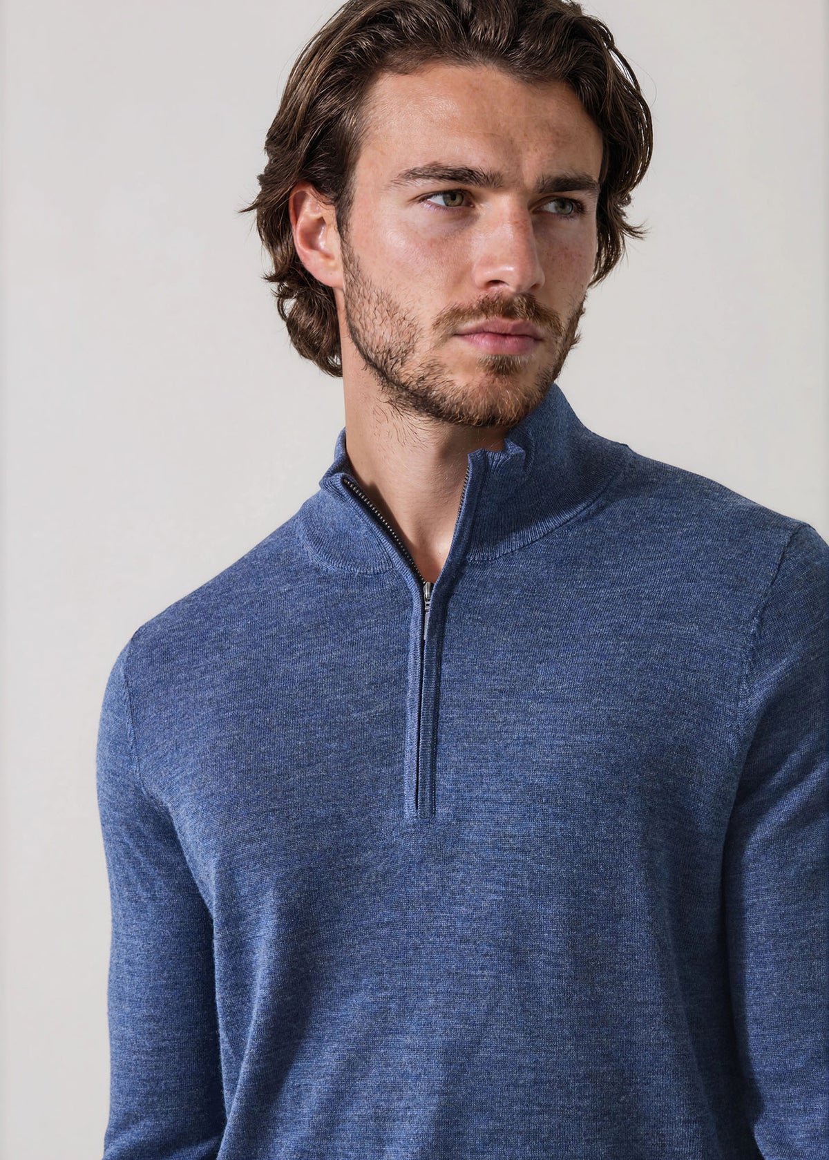 Extra-Fine Merino Quarter Zip - PATRICK ASSARAF