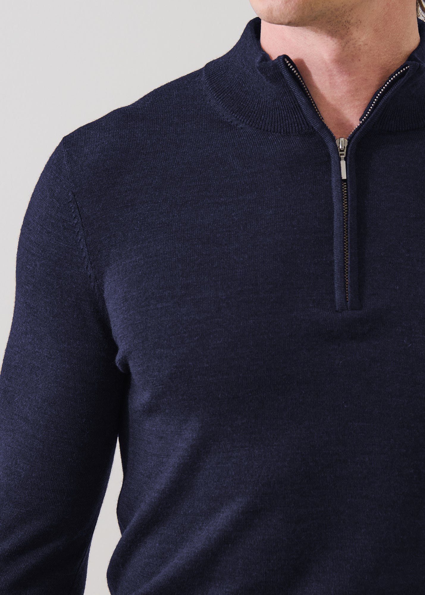 Extra-Fine Merino Quarter Zip - PATRICK ASSARAF