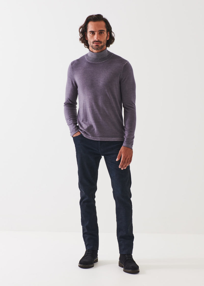 Extra-Fine Merino Vintage Wash Turtleneck