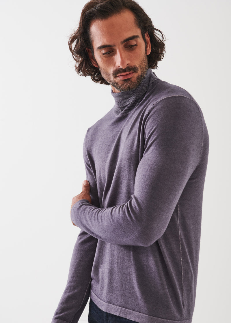 Extra-Fine Merino Vintage Wash Turtleneck