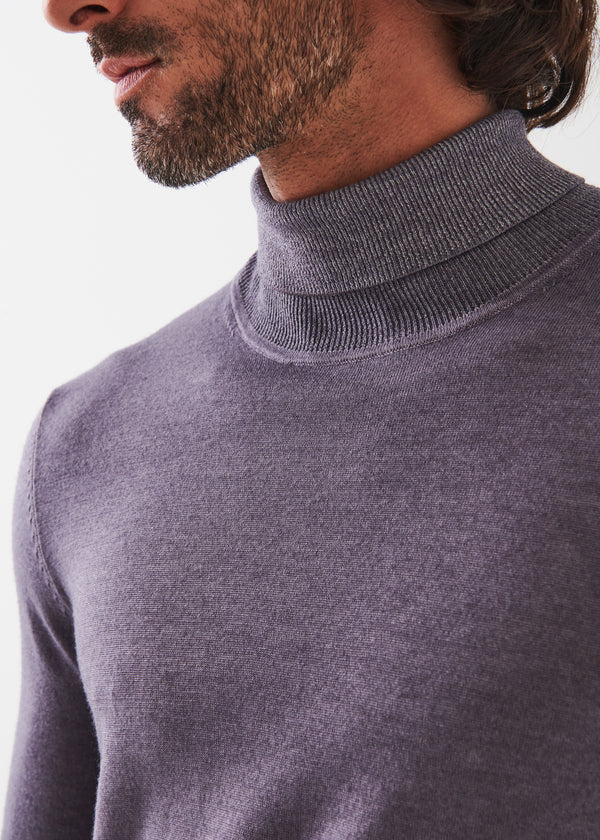 Extra-Fine Merino Vintage Wash Turtleneck