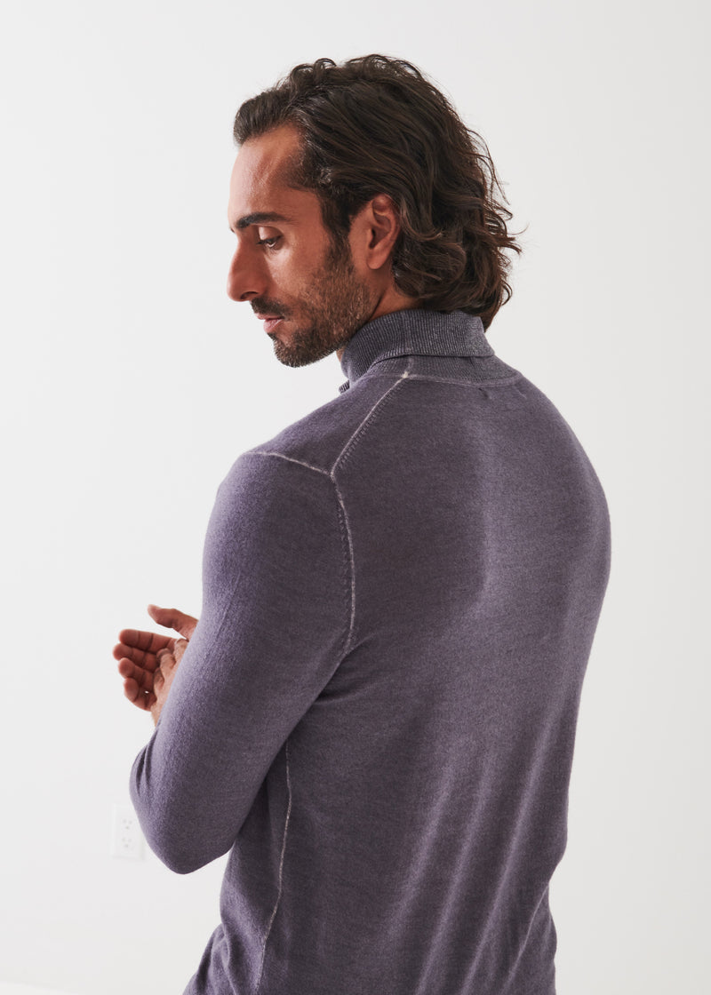 Extra-Fine Merino Vintage Wash Turtleneck