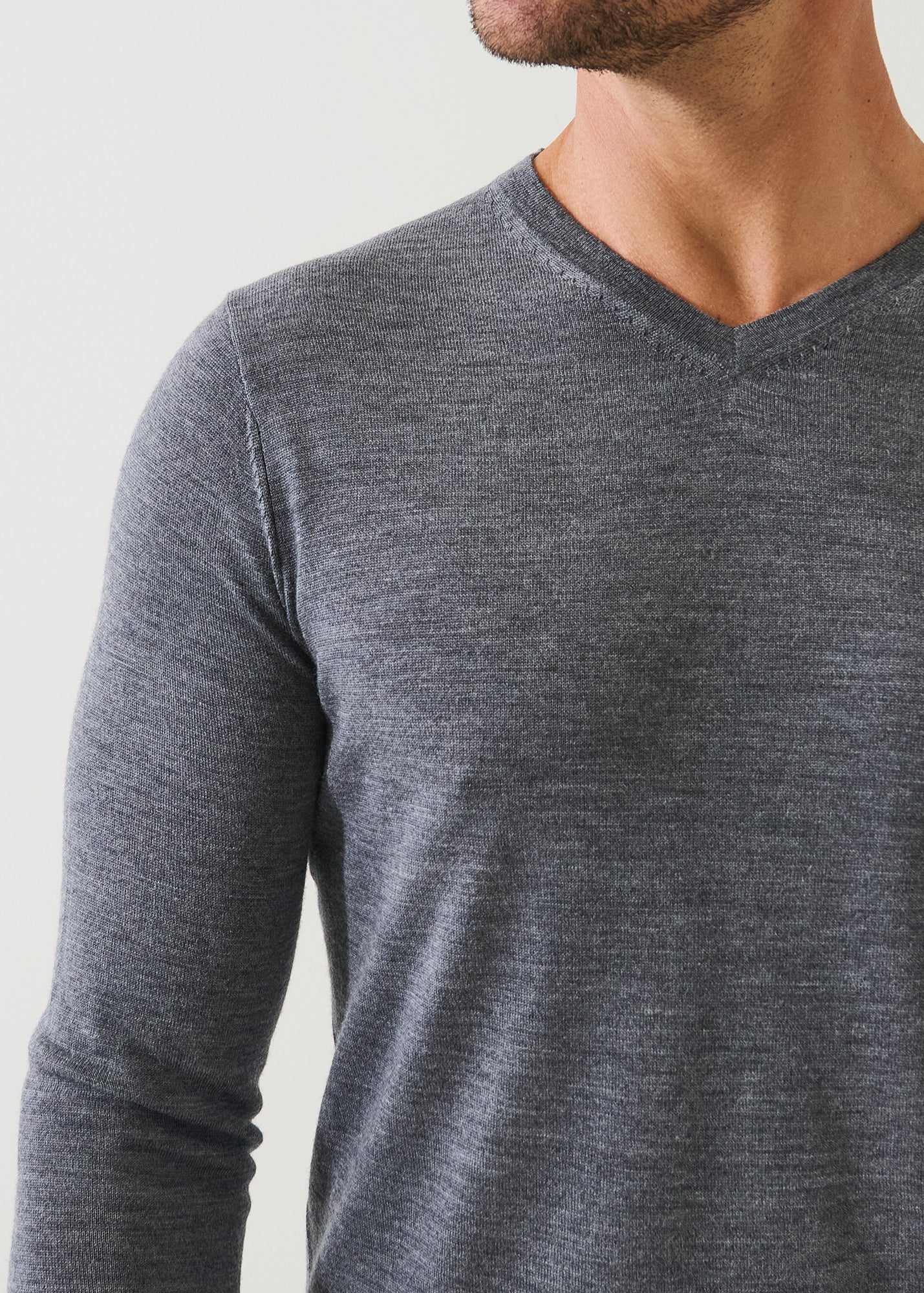 Extra-Fine Merino V-Neck - PATRICK ASSARAF