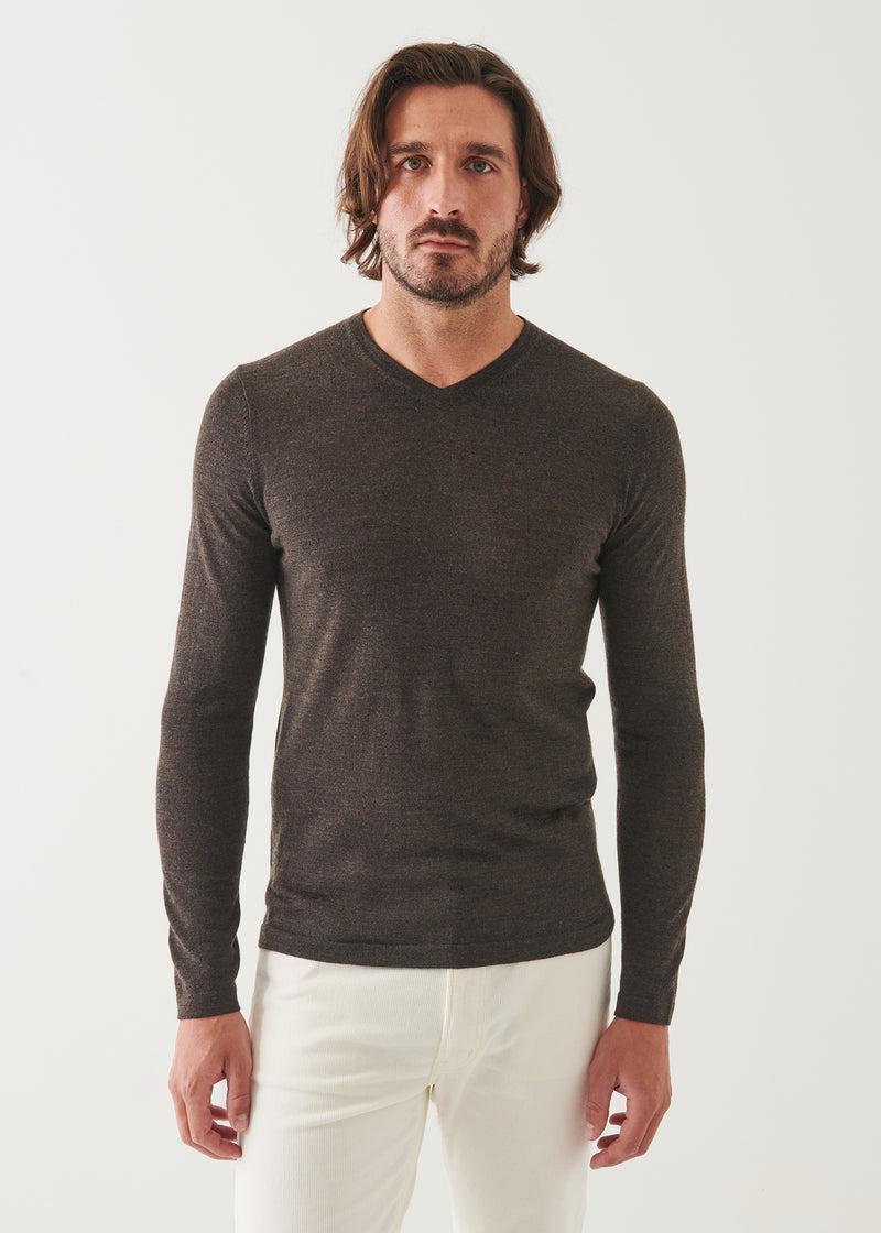 Extra-Fine Merino V-Neck