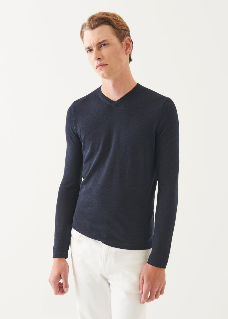 Extra-Fine Merino V-Neck