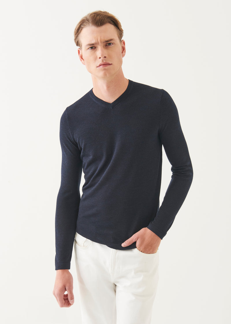 Extra-Fine Merino V-Neck