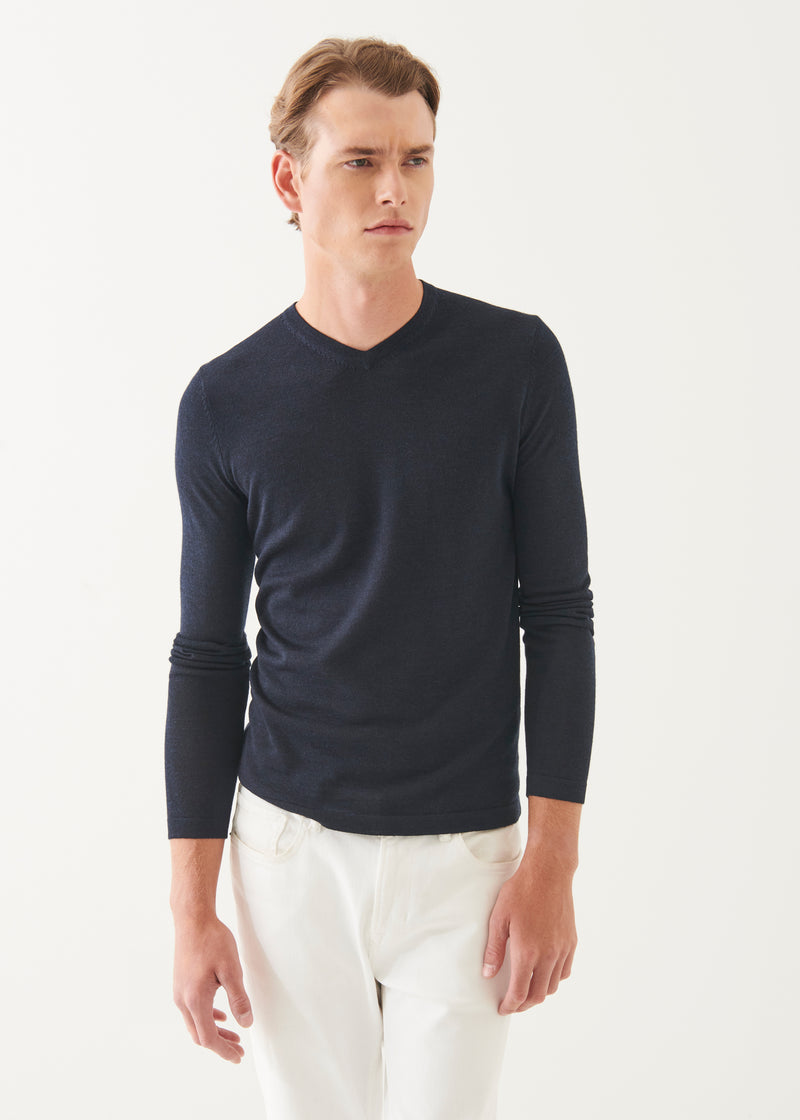 Extra-Fine Merino V-Neck