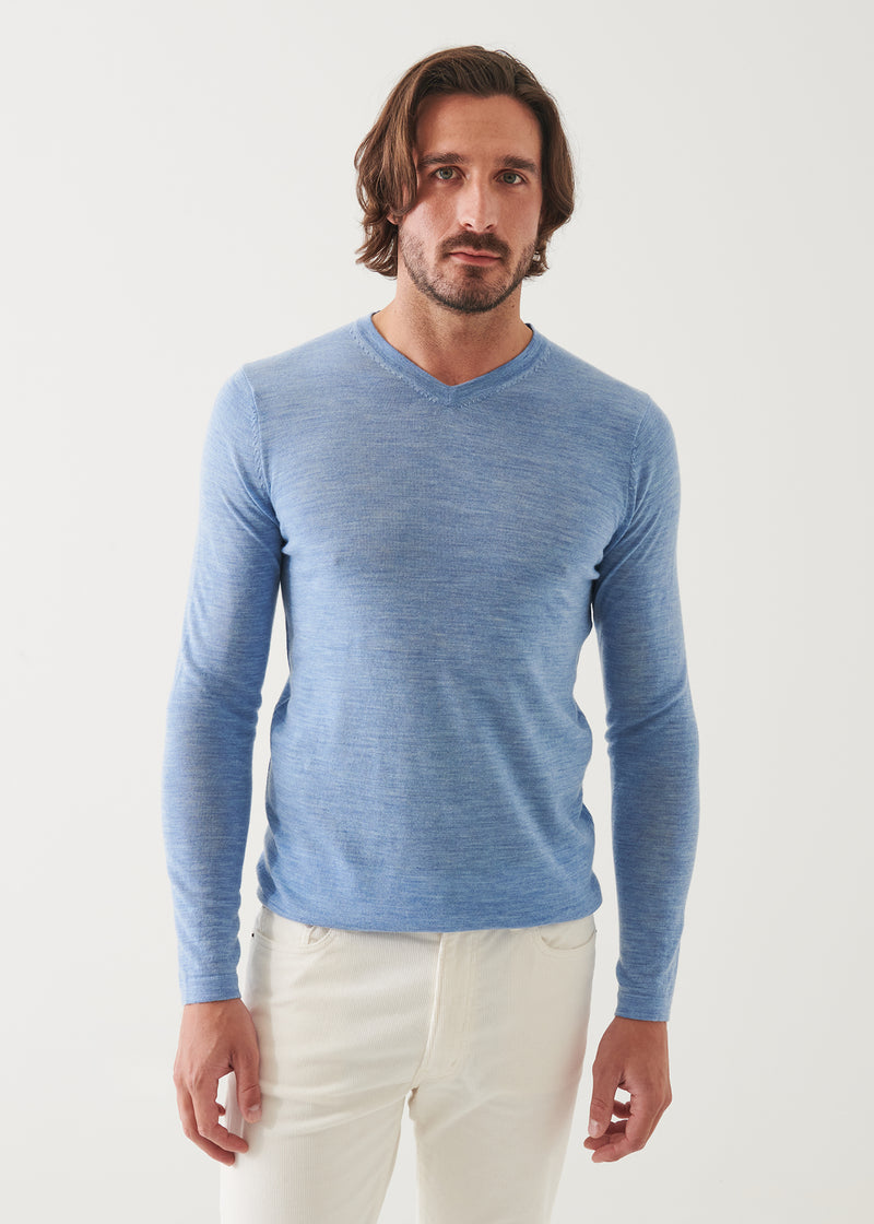 Extra-Fine Merino V-Neck