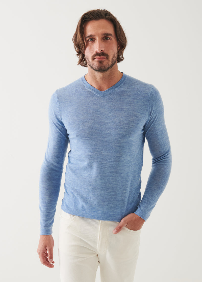 Extra-Fine Merino V-Neck