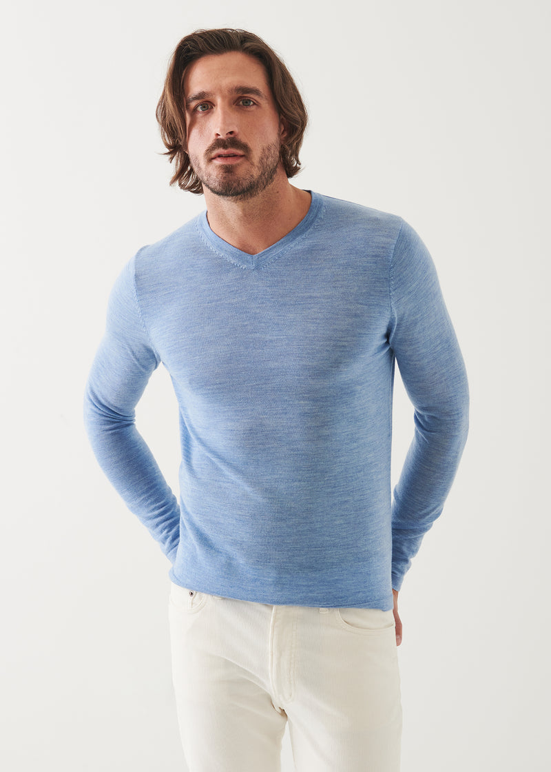 Extra-Fine Merino V-Neck