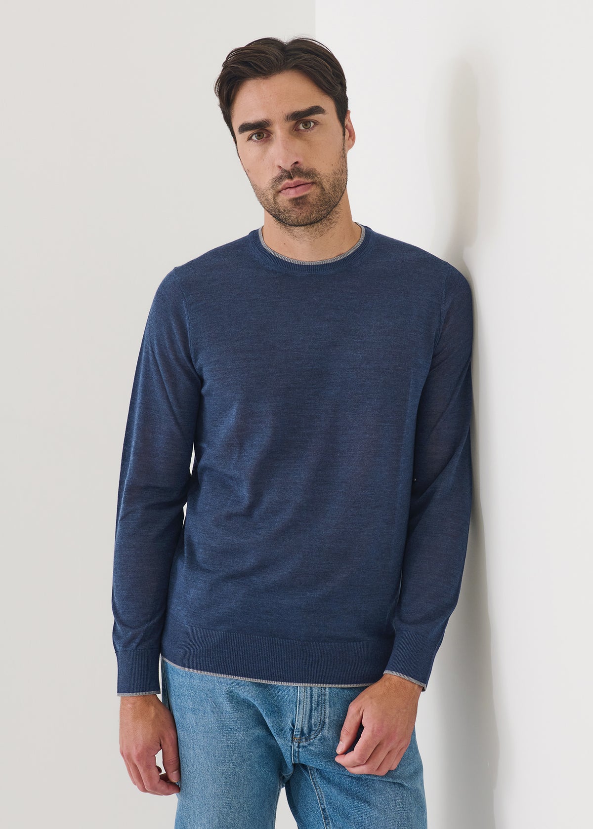 Superfine Merino Crewneck - PATRICK ASSARAF