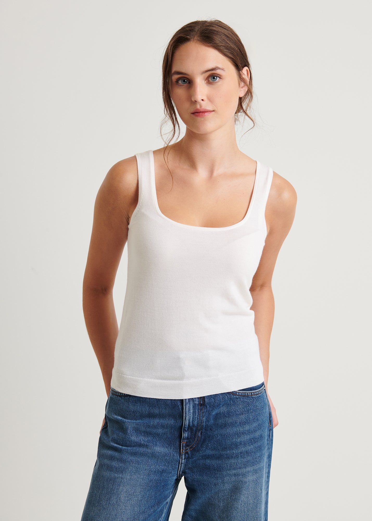 Superfine Merino Fitted Tank