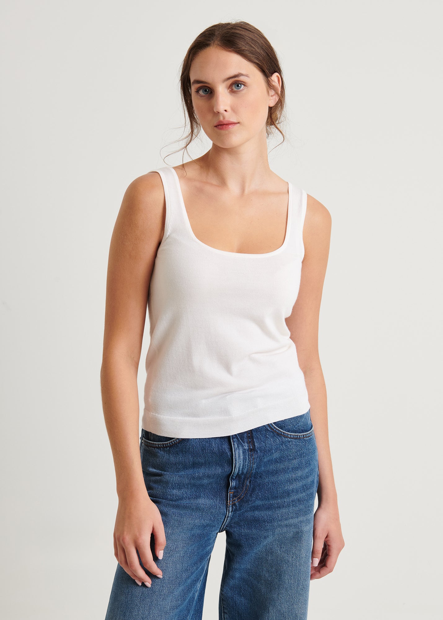 Superfine Merino Fitted Tank