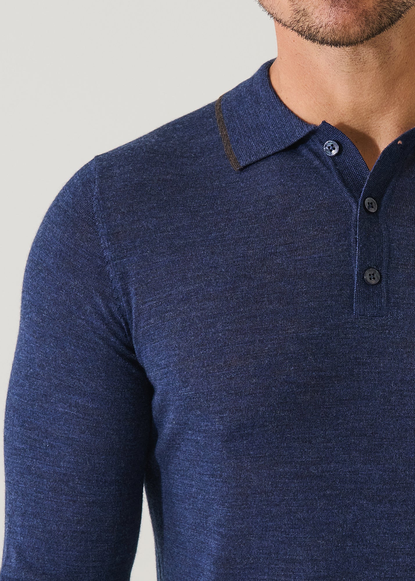Superfine Merino Button Polo