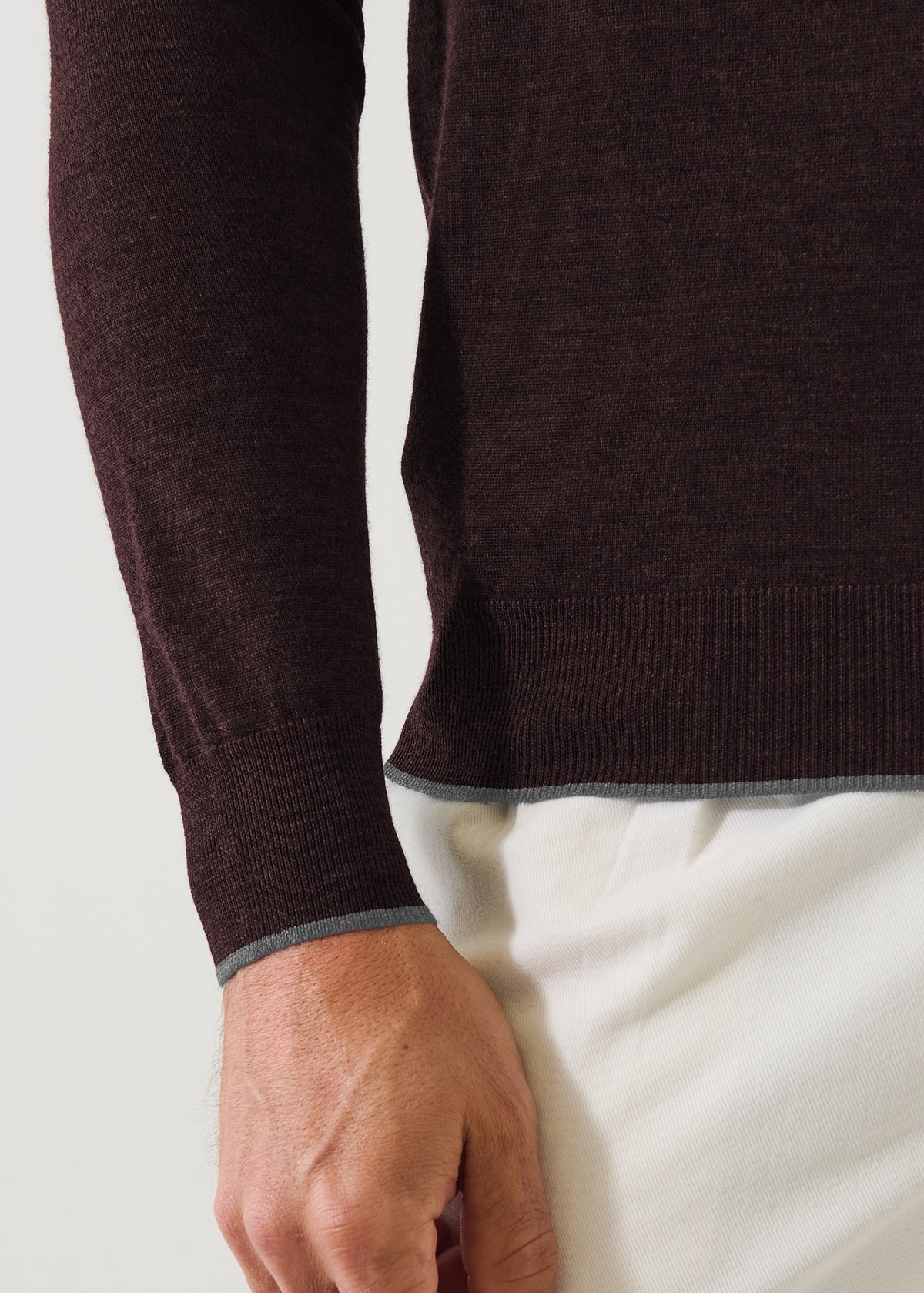 Superfine Merino Button Polo - PATRICK ASSARAF