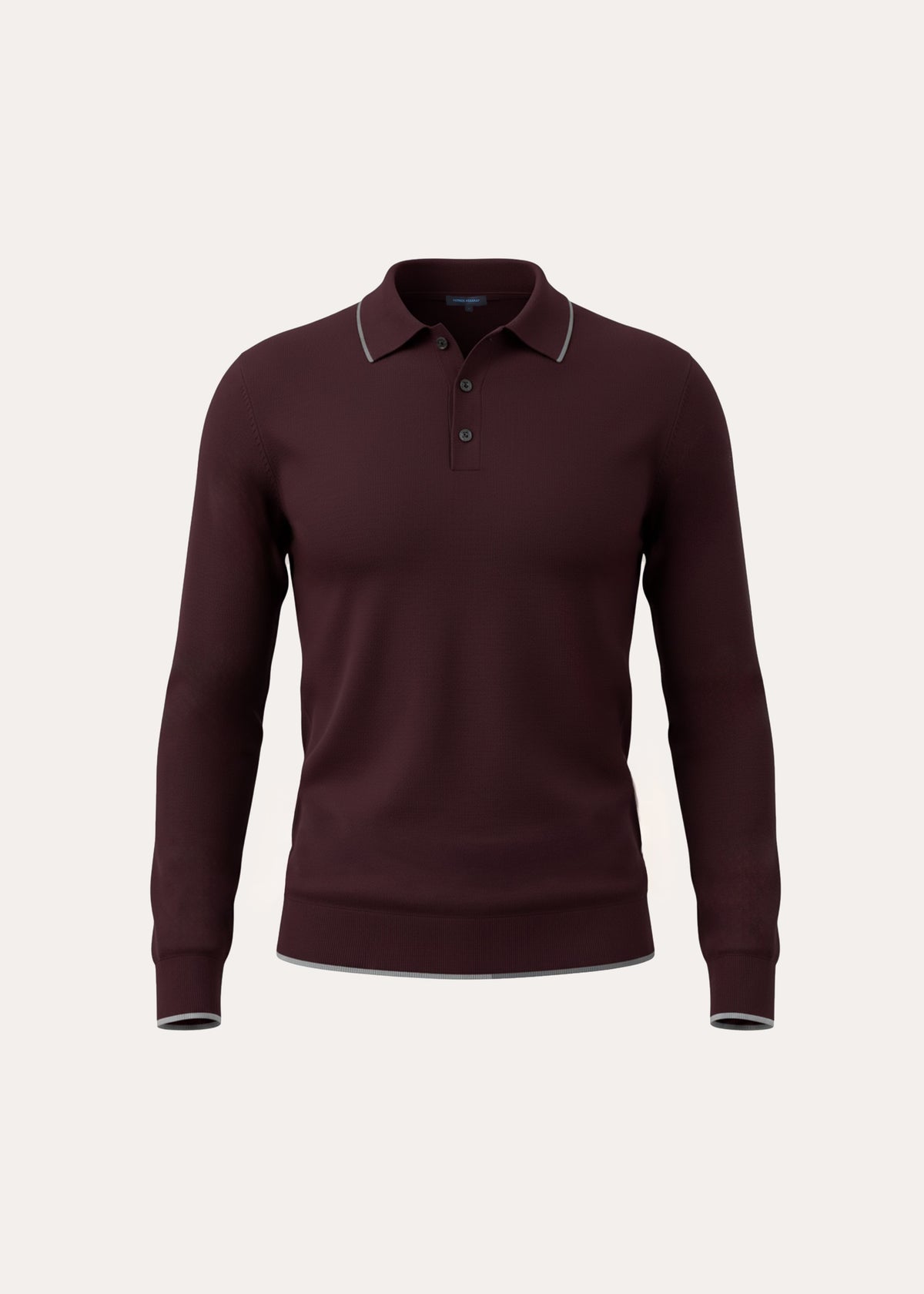 Superfine Merino Button Polo - PATRICK ASSARAF