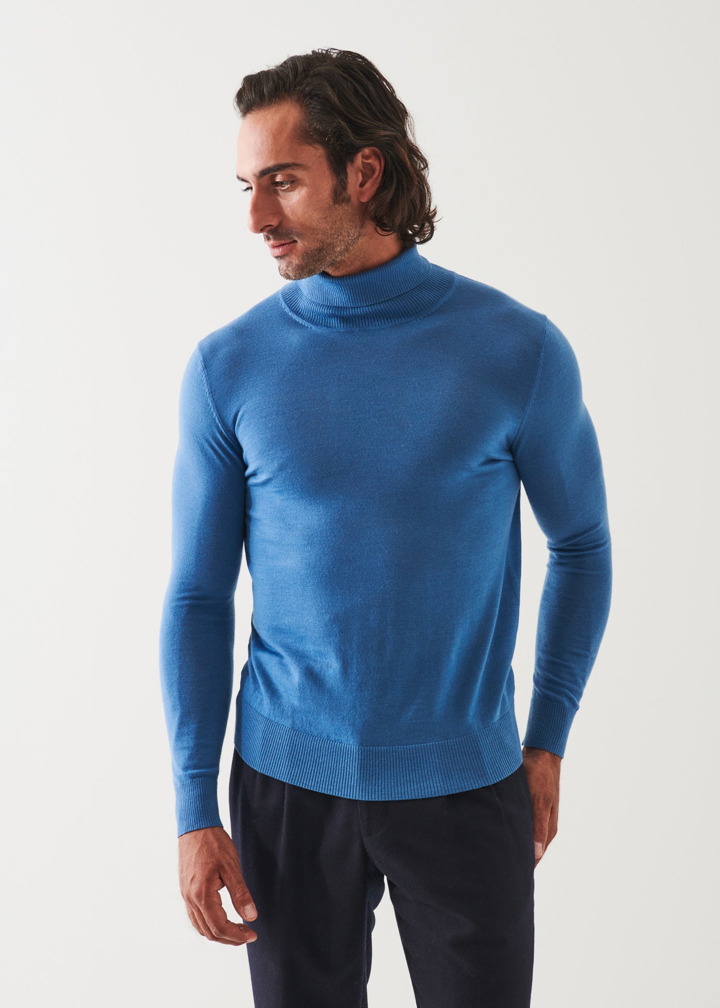 Fine Gauge Merino Wool Turtleneck