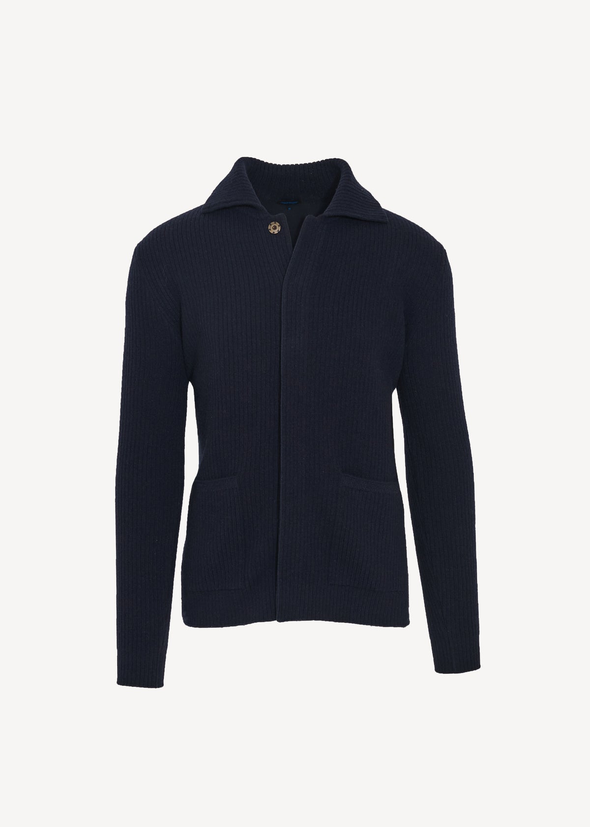 Merino Wool Ribbed Shirt Jacket