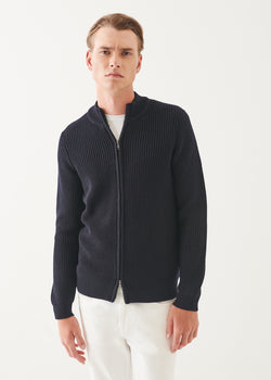 Merino Cardigan Stitch Full Zip