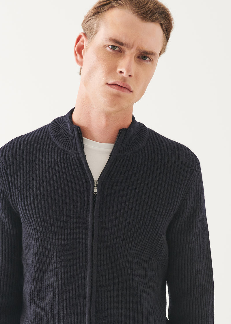 MERINO CARDIGAN STITCH FULL ZIP