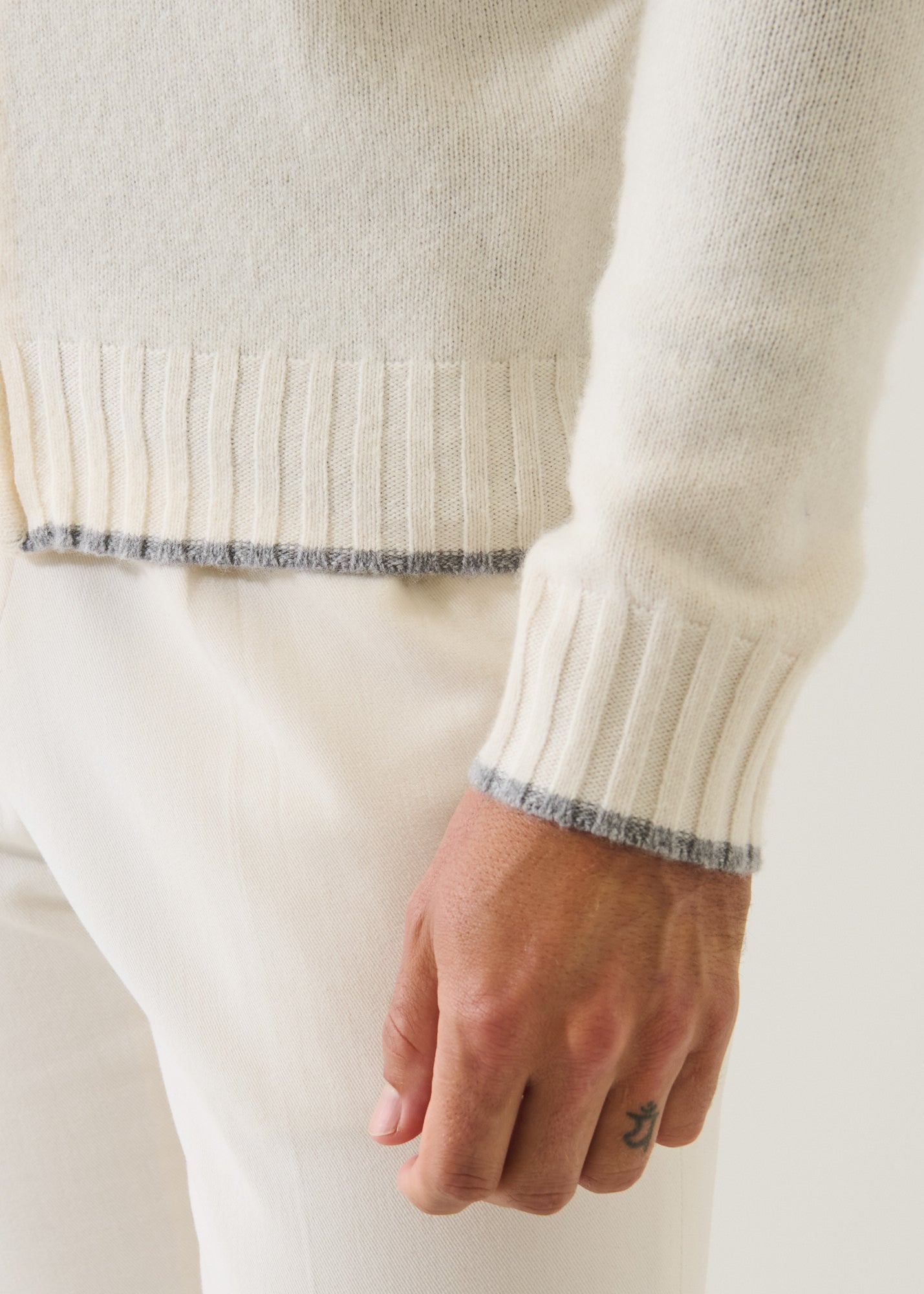 Superfine Lambswool Full Zip Cardigan