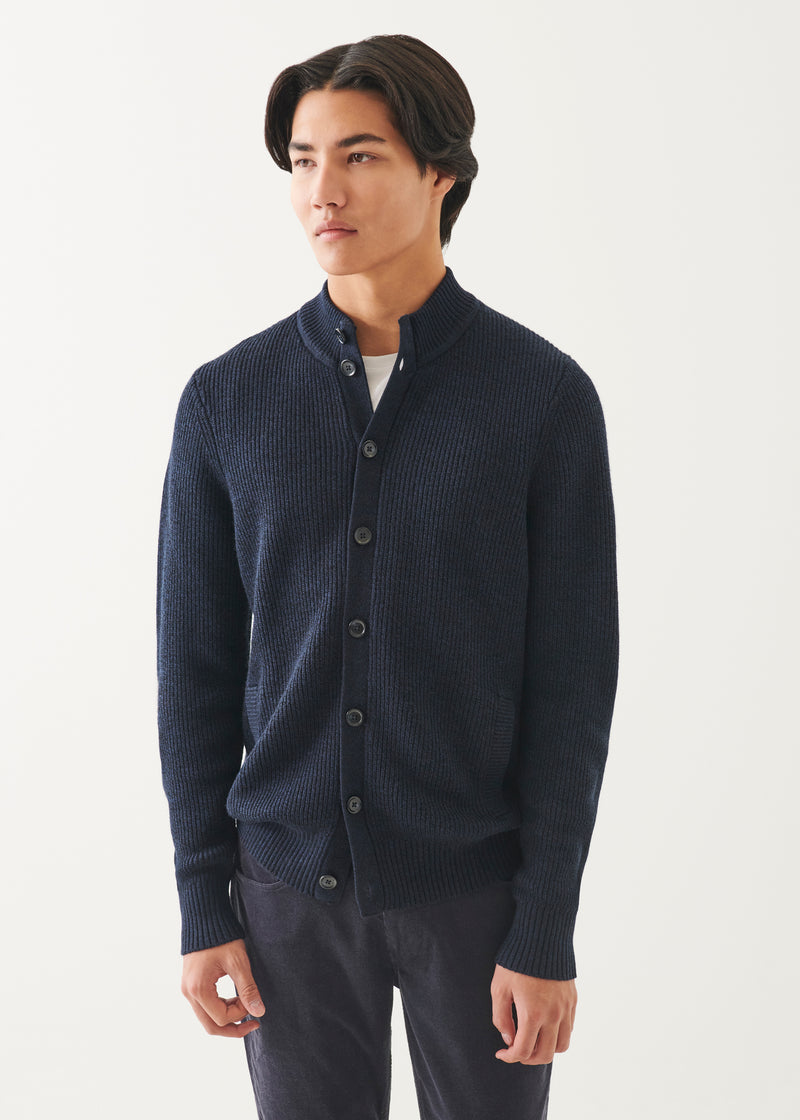 Merino Button Front Cardigan