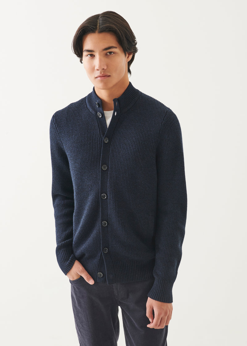 Merino Button Front Cardigan