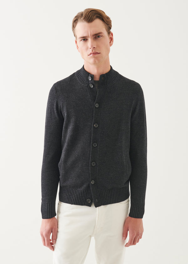 MERINO BUTTON FRONT CARDIGAN