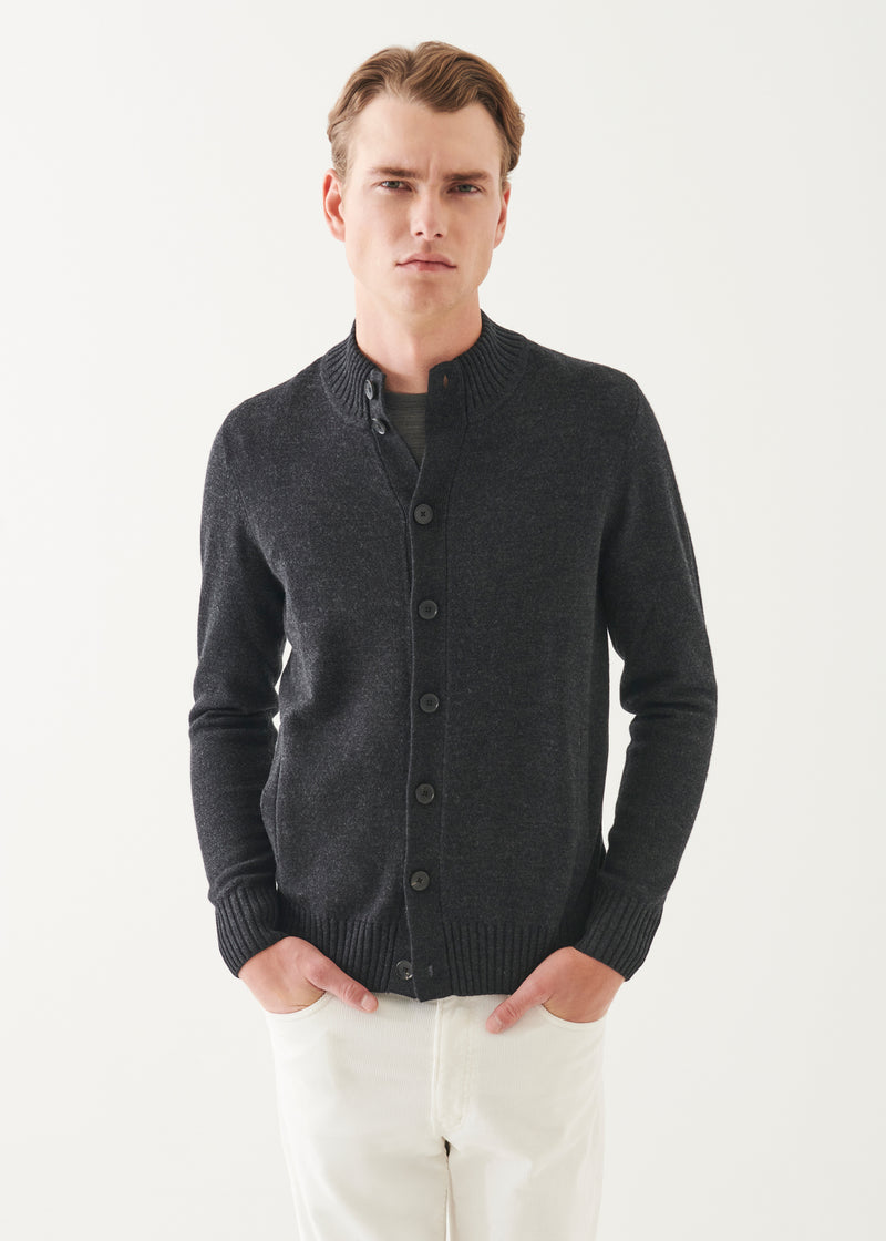 MERINO BUTTON FRONT CARDIGAN