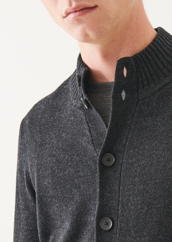 MERINO BUTTON FRONT CARDIGAN