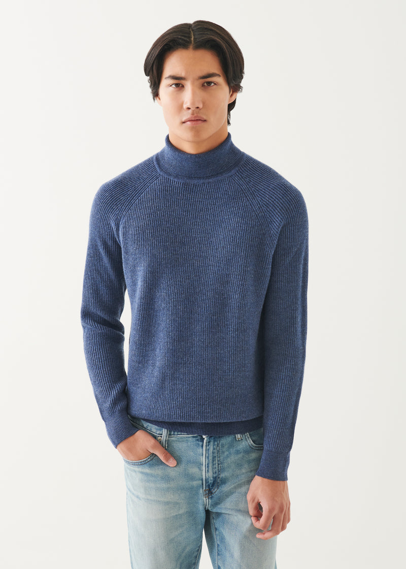 Merino Ribbed Turtleneck