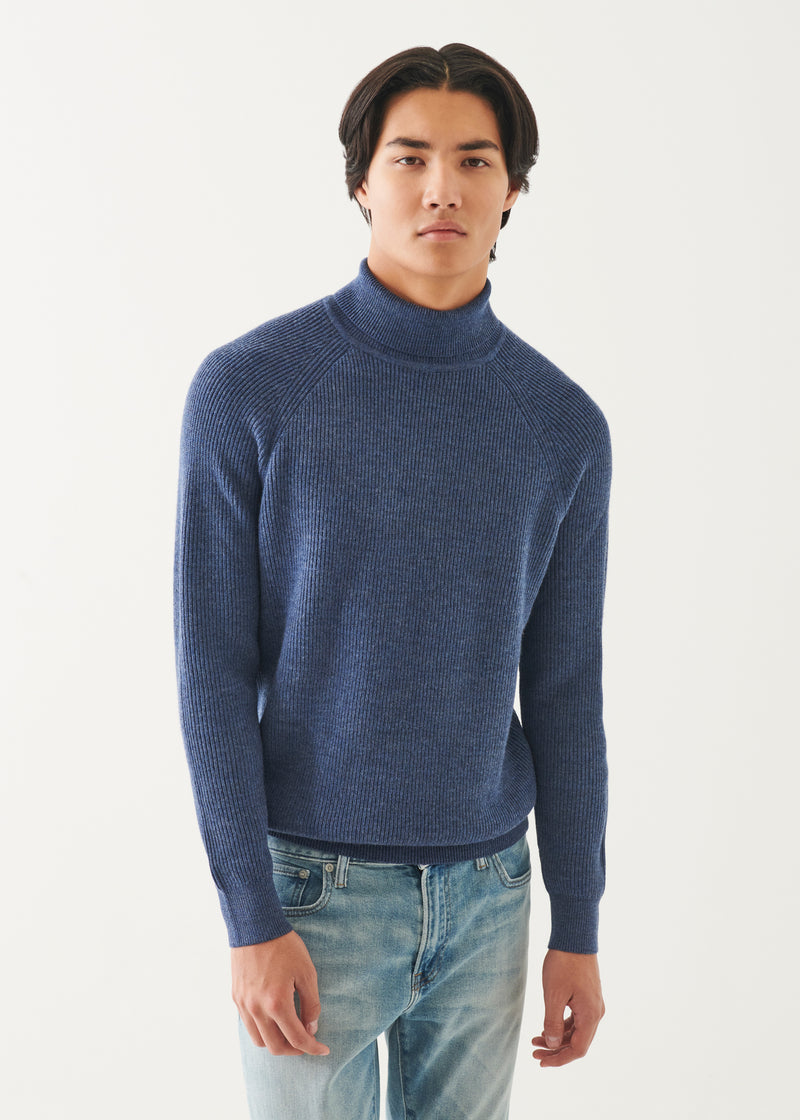 Merino Ribbed Turtleneck