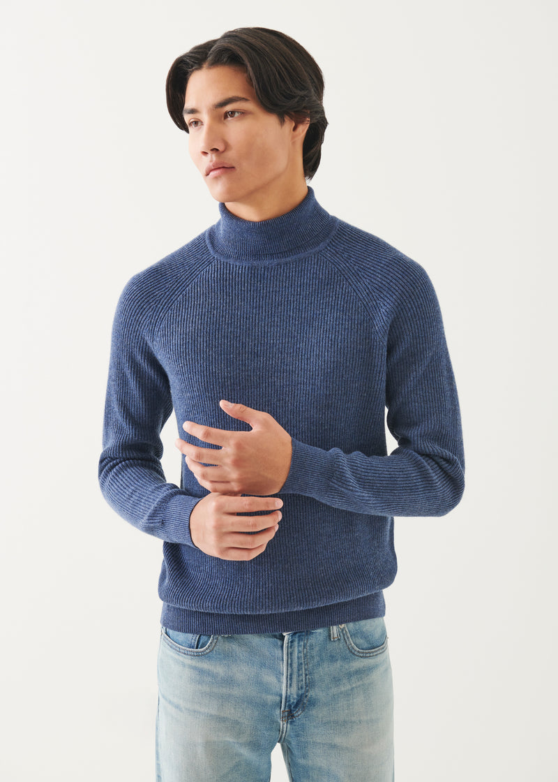 Merino Ribbed Turtleneck