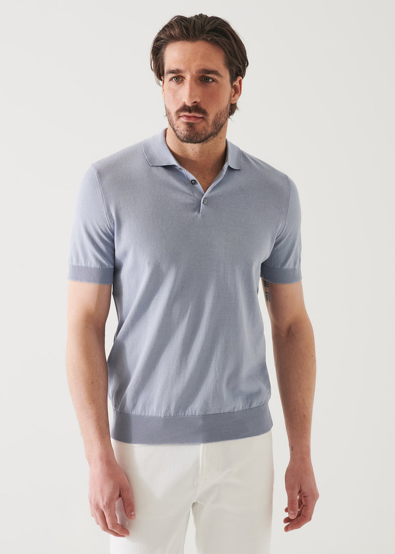 Mercerized Cotton Button Polo