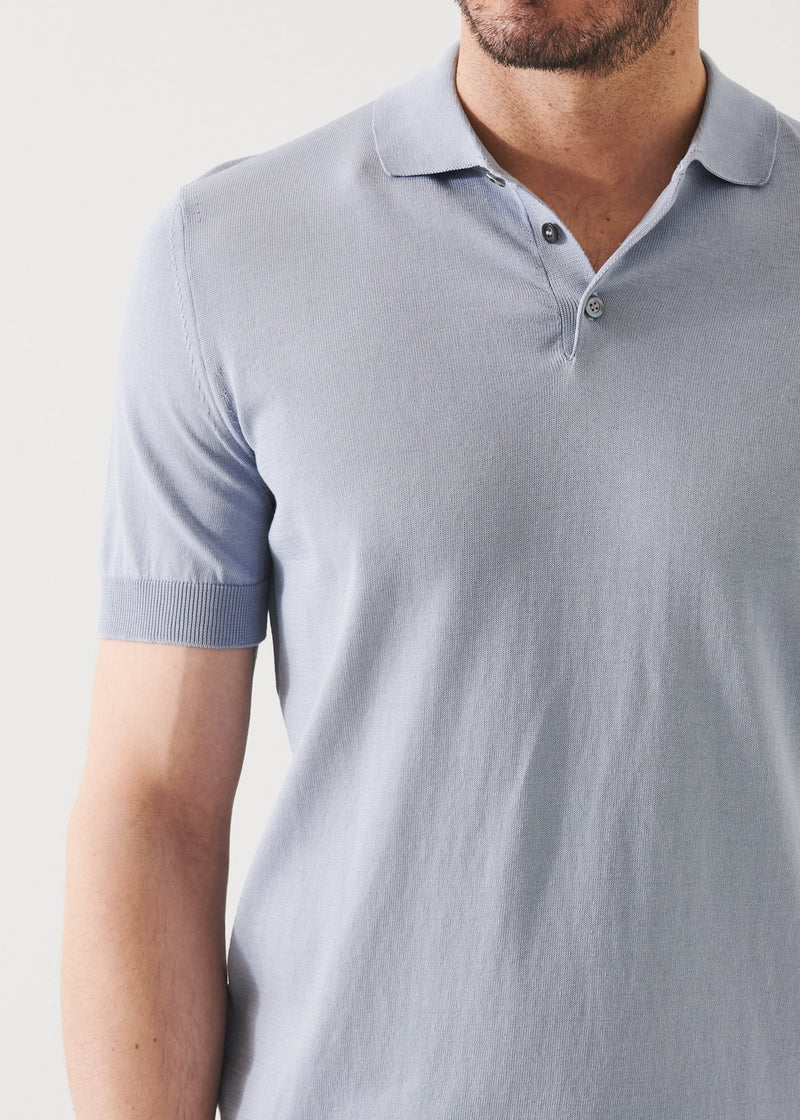 Mercerized Cotton Button Polo