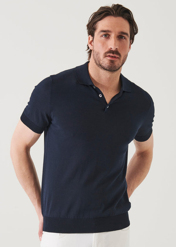 Mercerized Cotton Button Polo