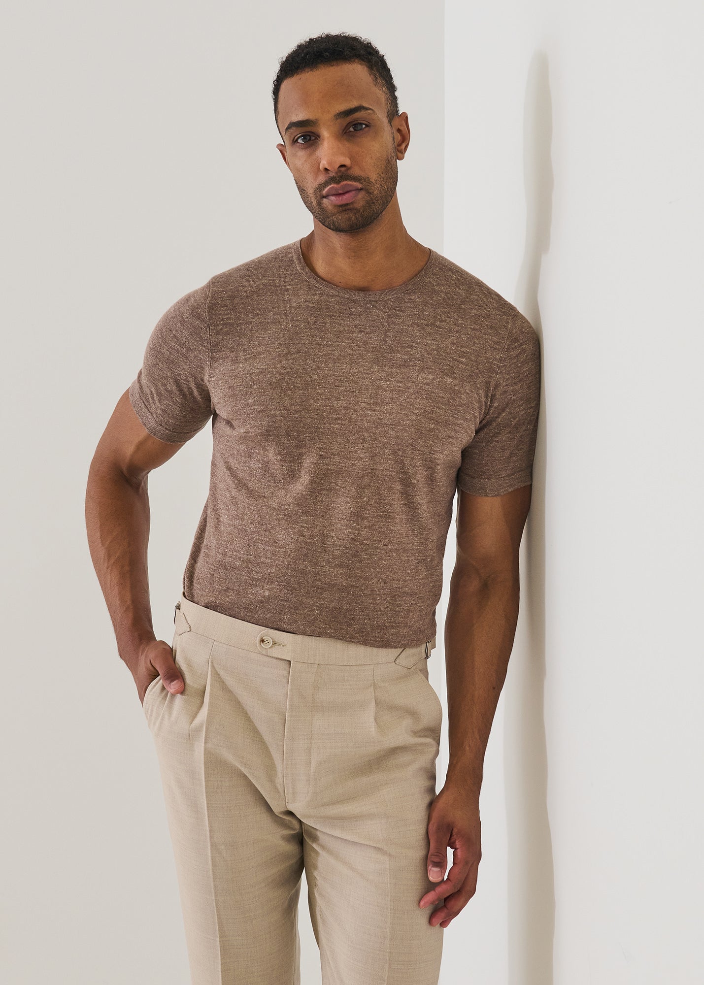 Linen Cotton Crewneck Sweater - PATRICK ASSARAF
