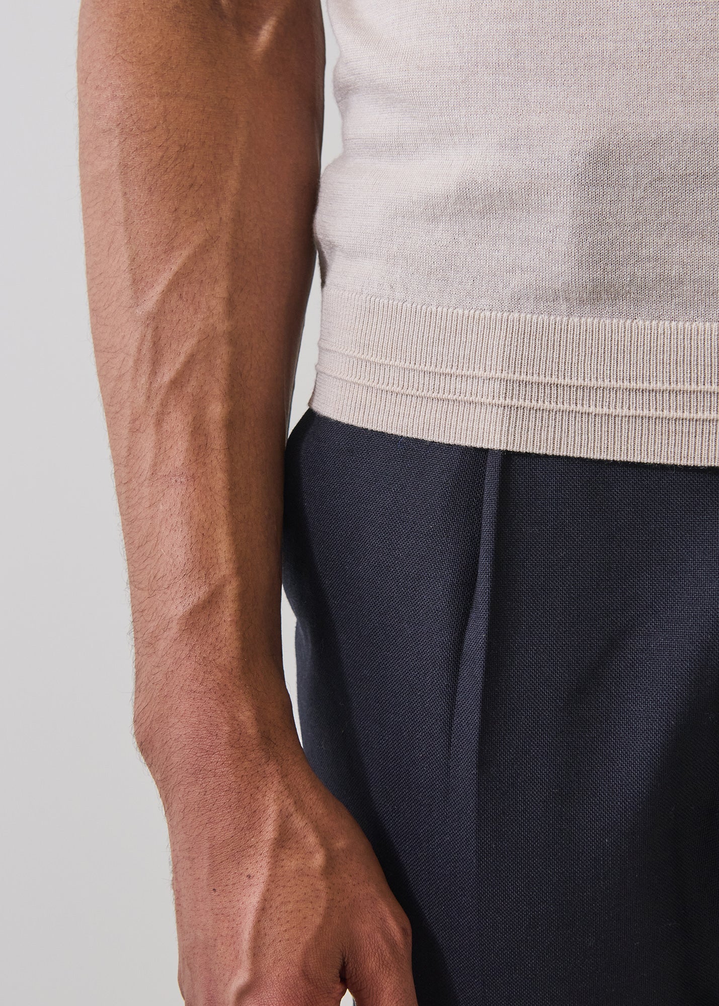 Merino Silk Tipped Crewneck Sweater - PATRICK ASSARAF