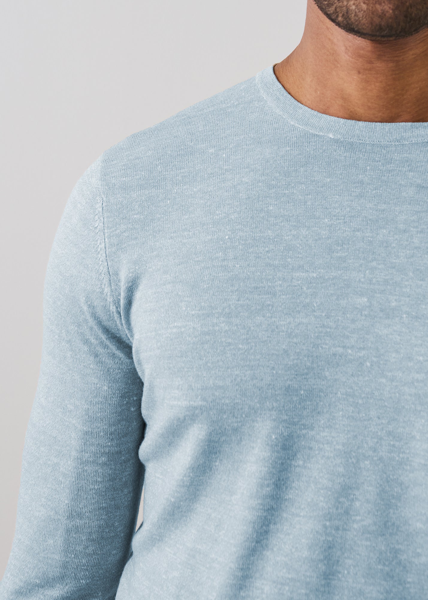 Merino Linen Crewneck Sweater - PATRICK ASSARAF