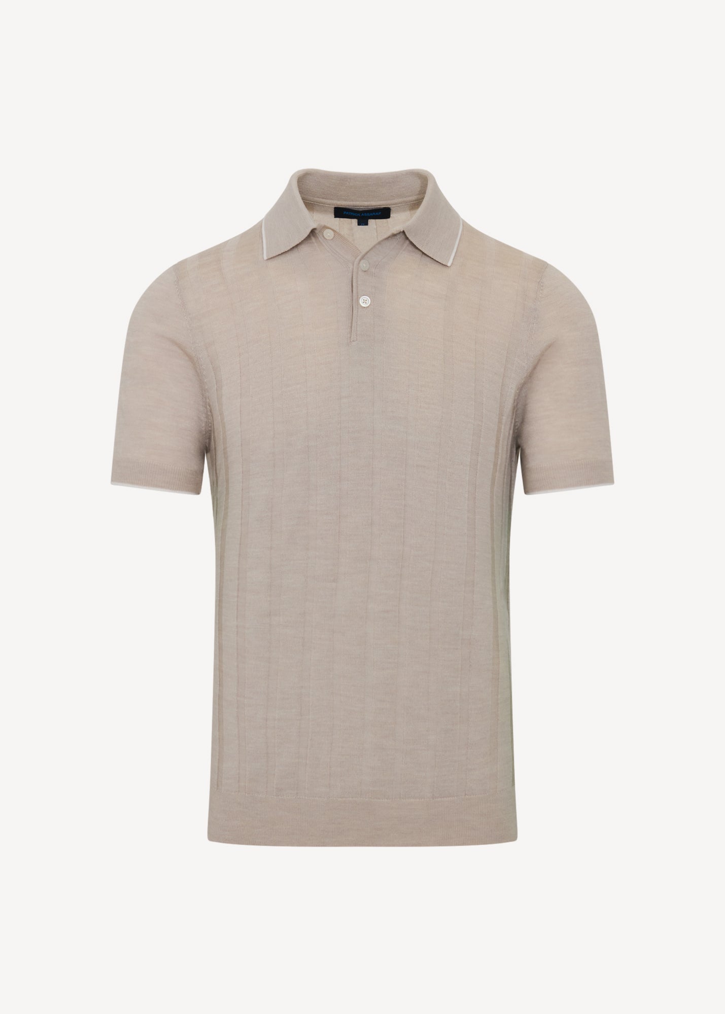 Merino Wool-Silk Drop Needle Tipped Polo