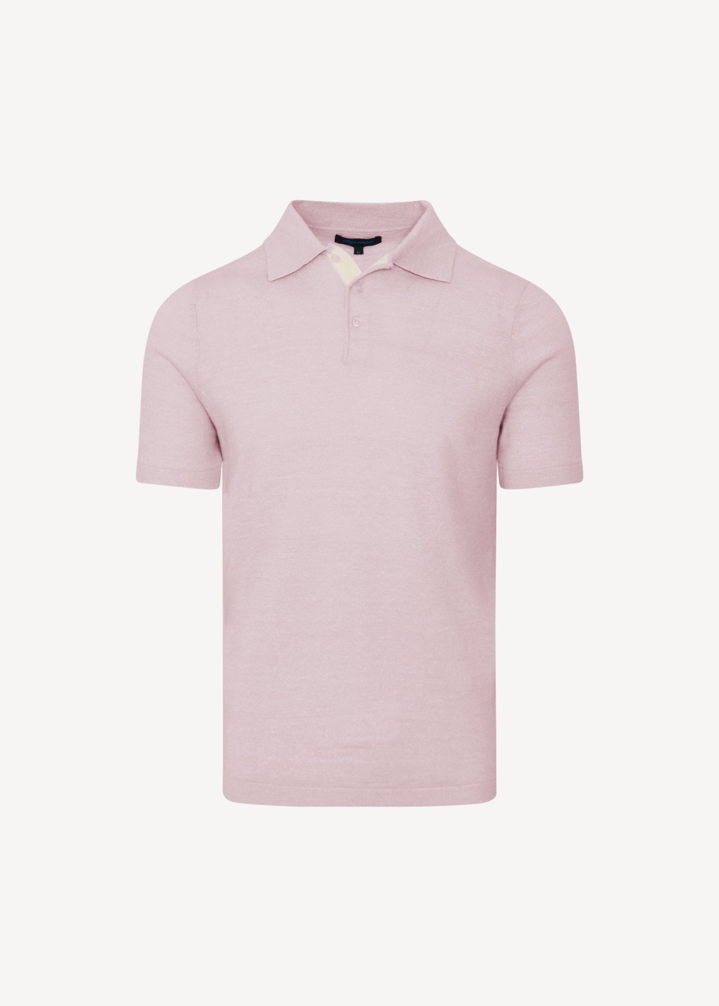 Merino Linen Contrast Placket Polo - PATRICK ASSARAF